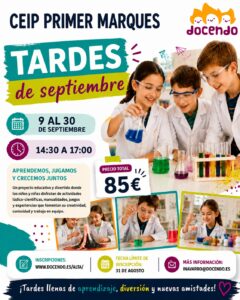 Lee más sobre el artículo Actividades para las tardes de septiembre 2026