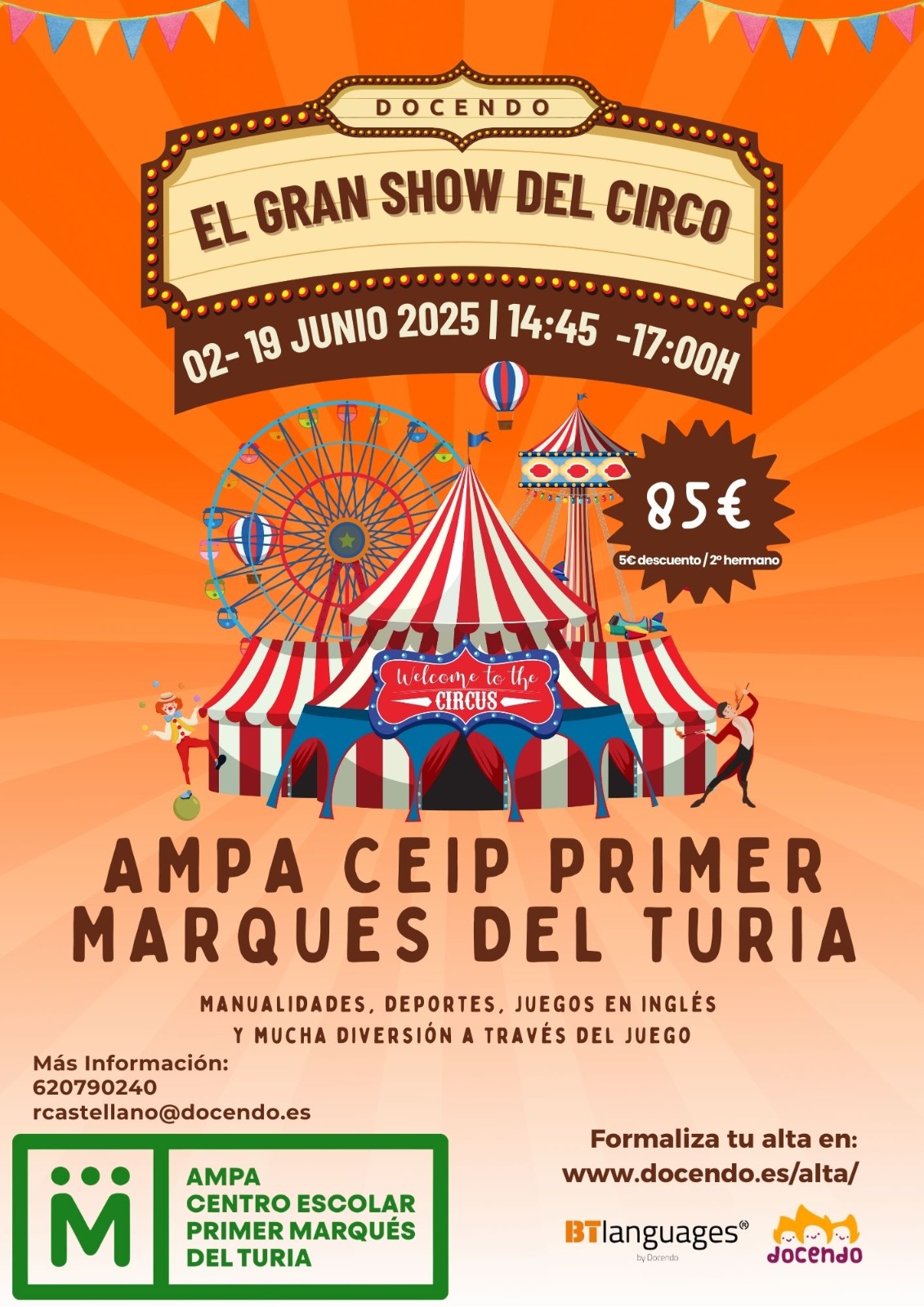 En este momento estás viendo Actividades Extraescolares Junio 2025