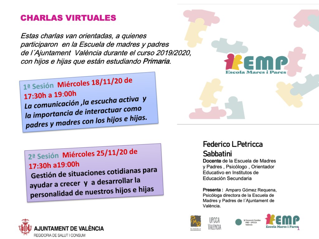 En este momento estás viendo Escuela de madres y padres